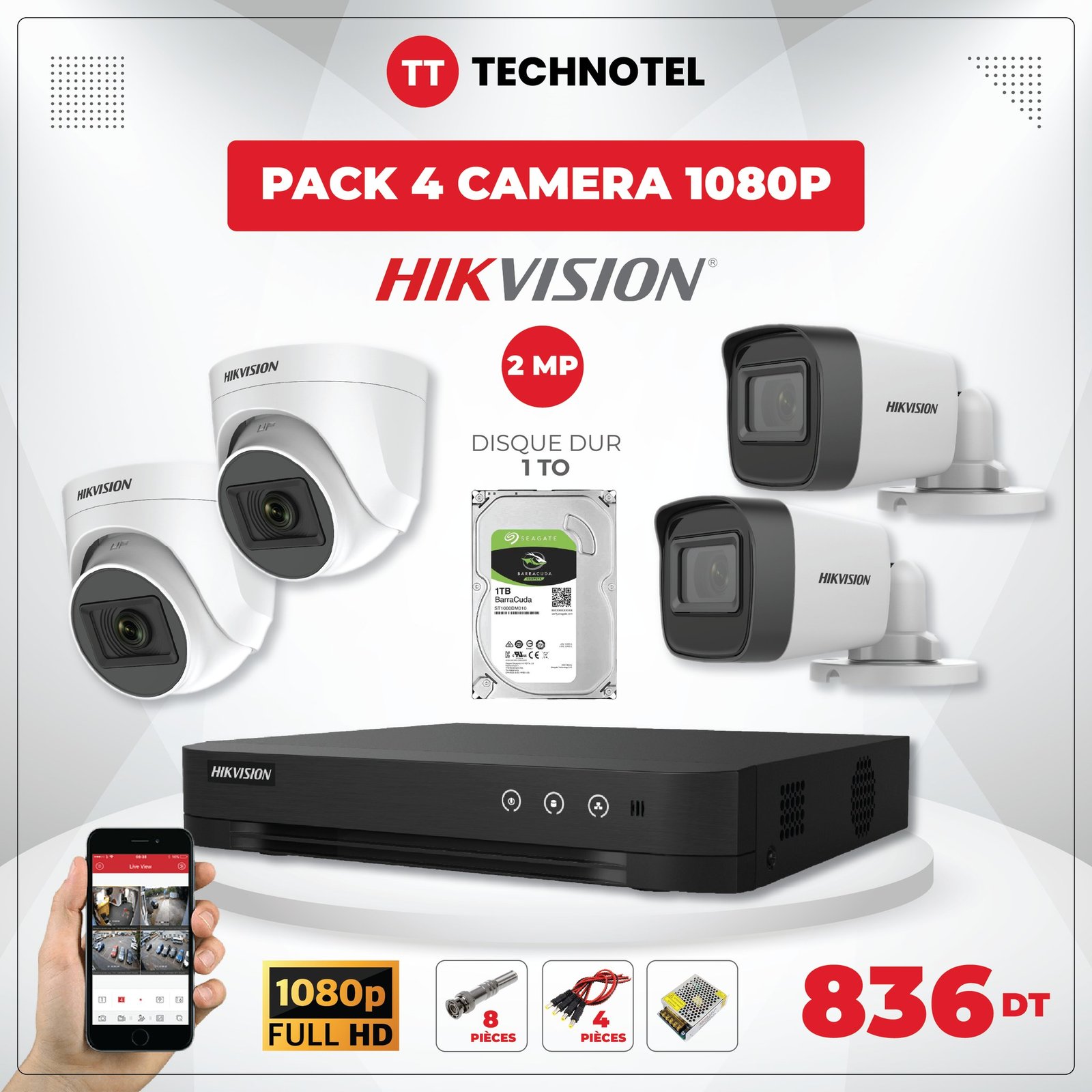 Kit vidéosurveillance IP